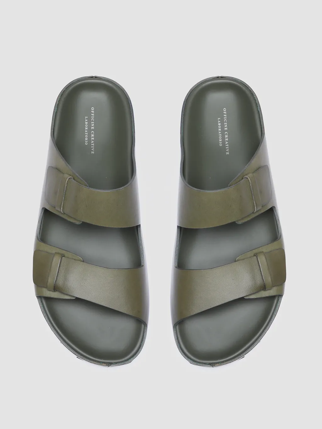 Officine Creative AGORÀ 002 - Green Leather Sandals