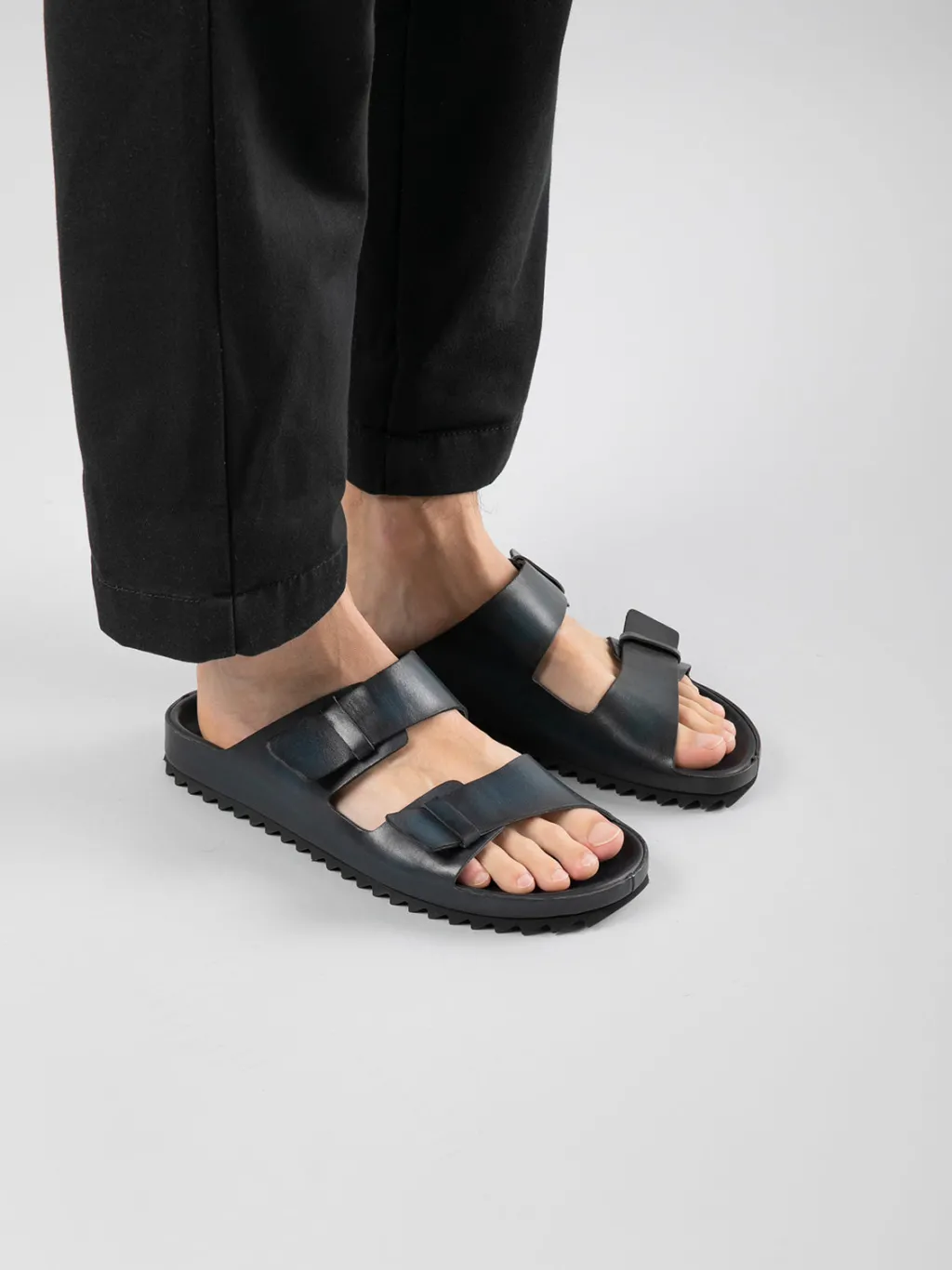 Officine Creative AGORÀ 002 - Green Leather Sandals