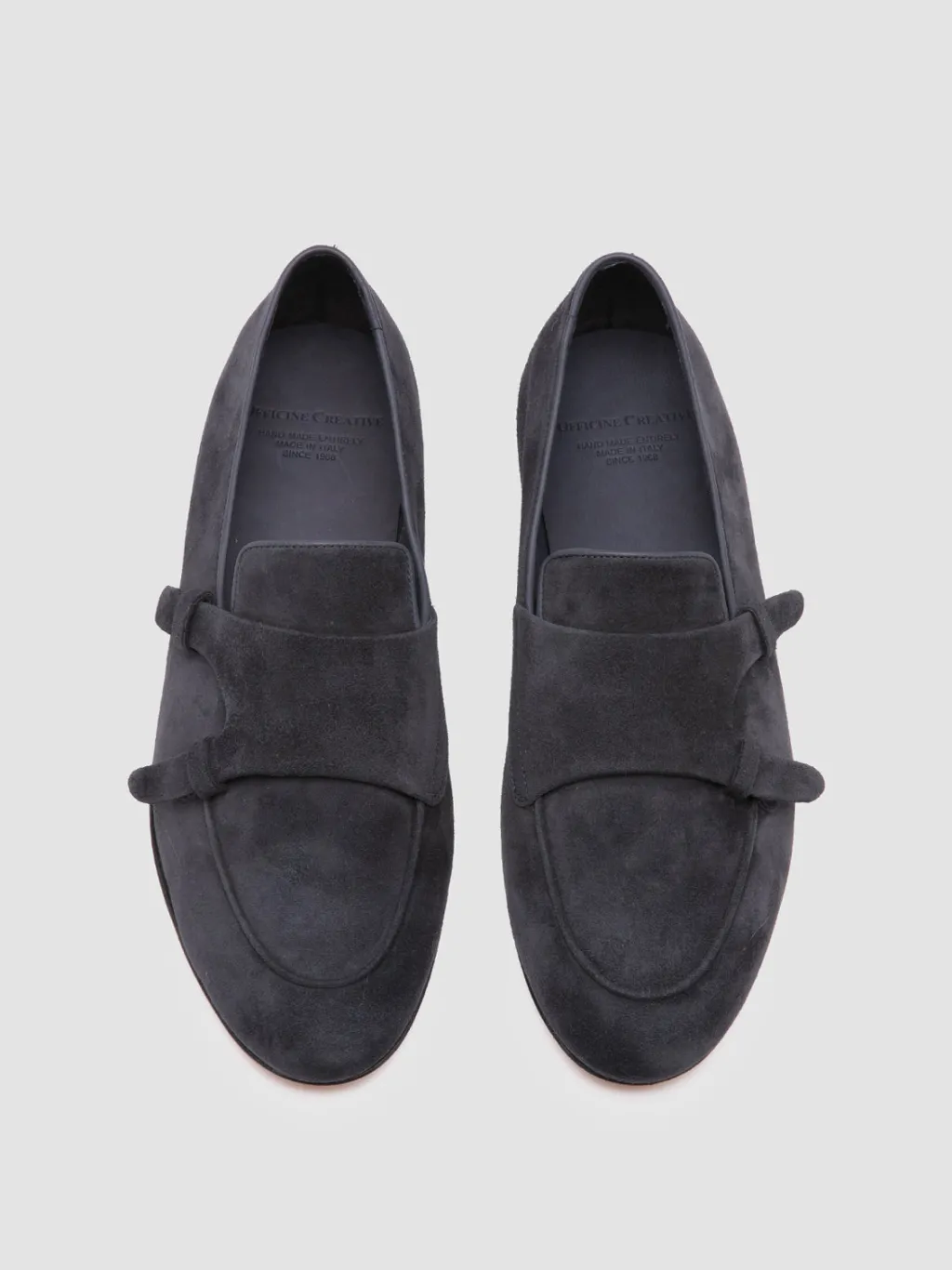 Officine Creative AIRTO 010 - Blue Suede Penny Loafers