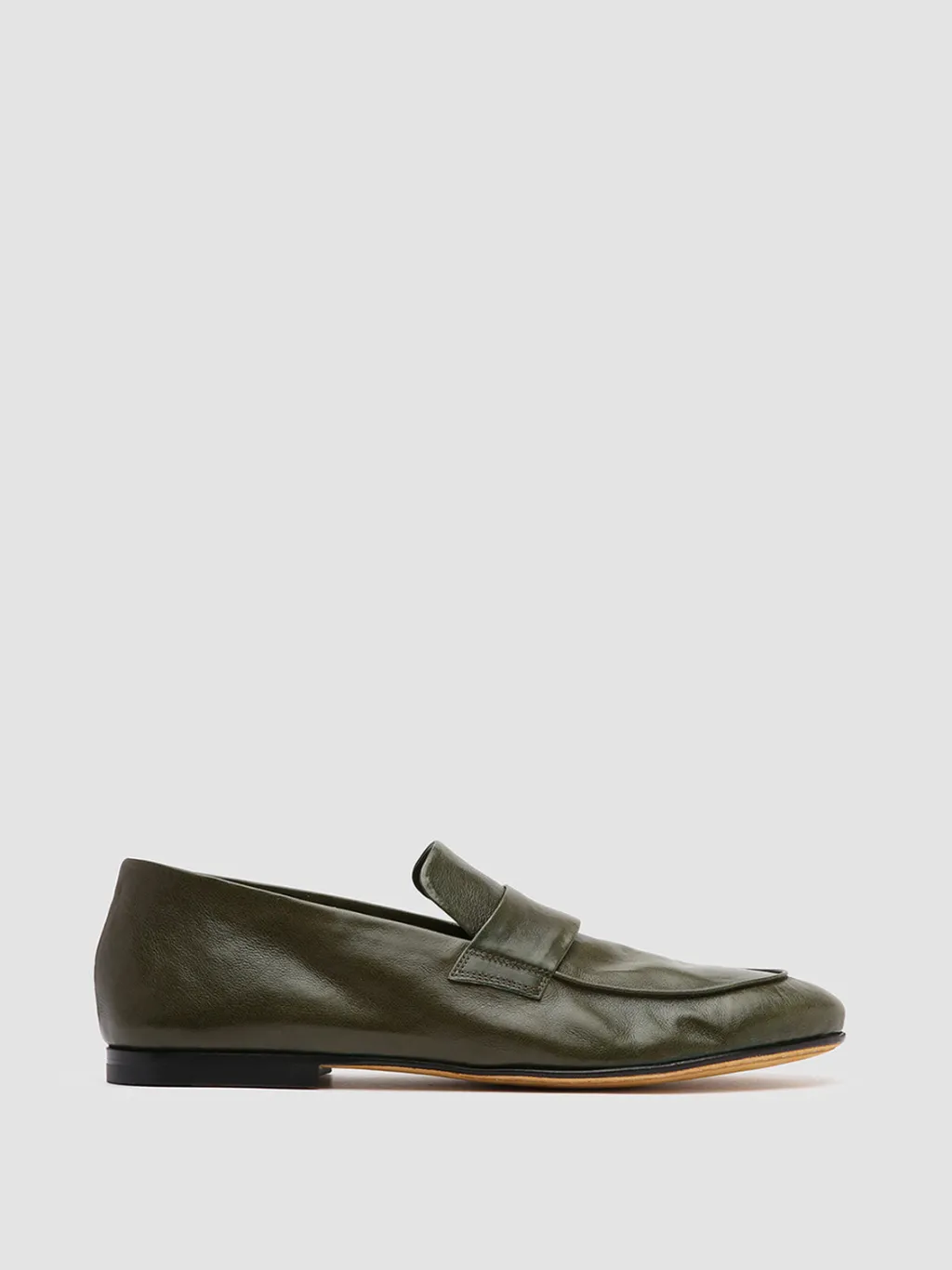 Officine Creative AIRTO 001 - Green Leather Penny Loafers