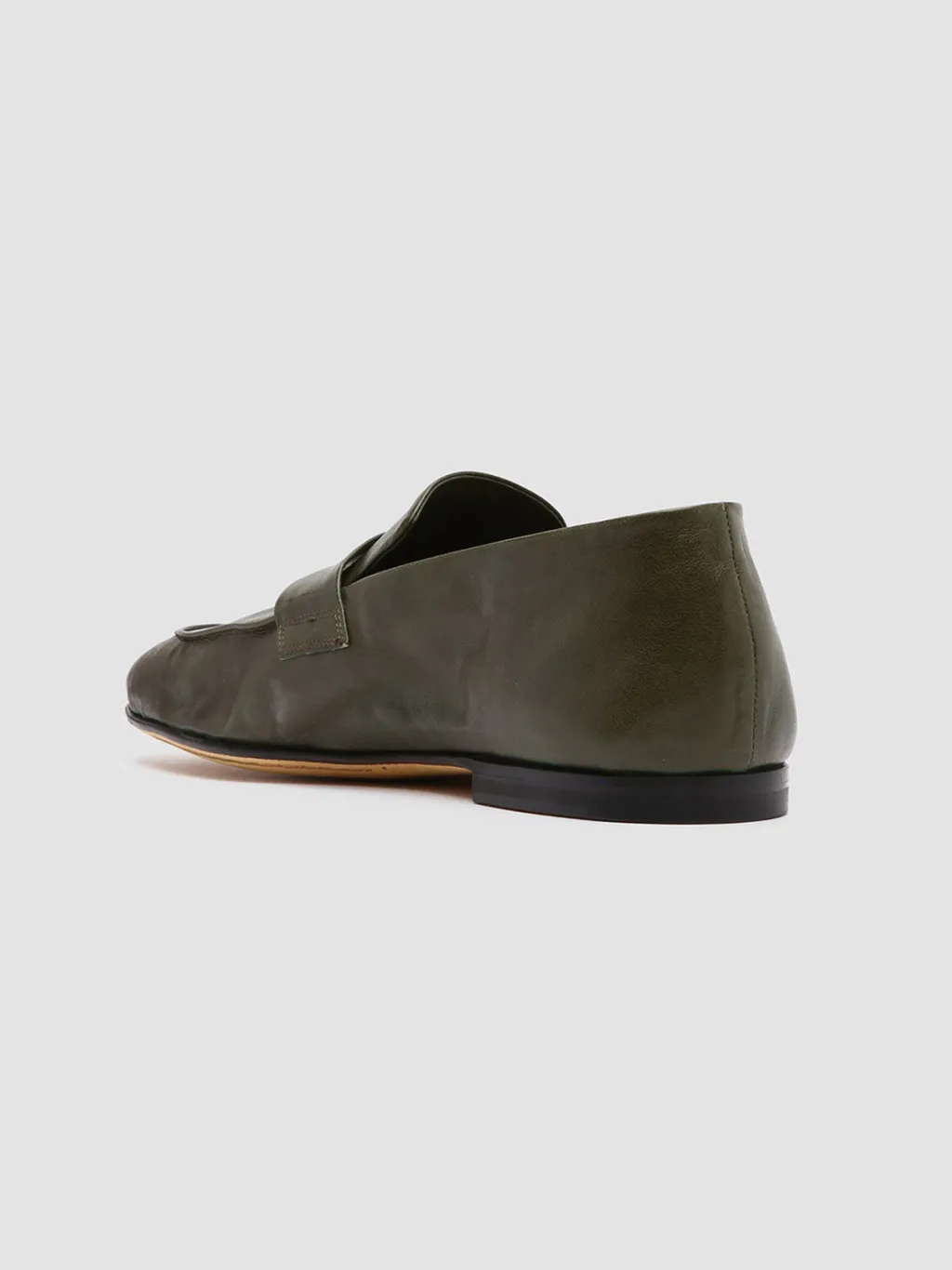 Officine Creative AIRTO 001 - Green Leather Penny Loafers
