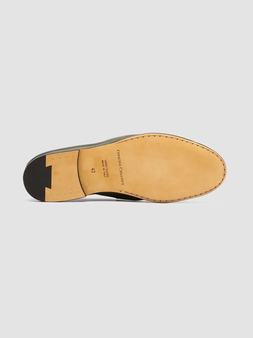 Officine Creative AIRTO 001 - Green Leather Penny Loafers