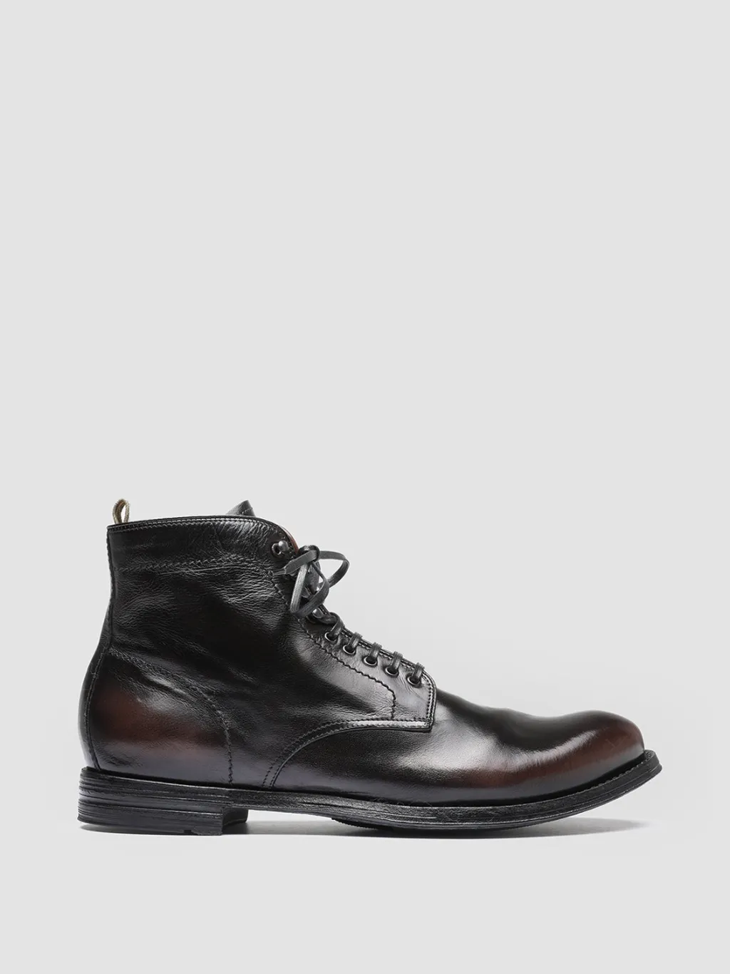 Officine Creative ANATOMIA 013 - Black Leather Ankle Boots