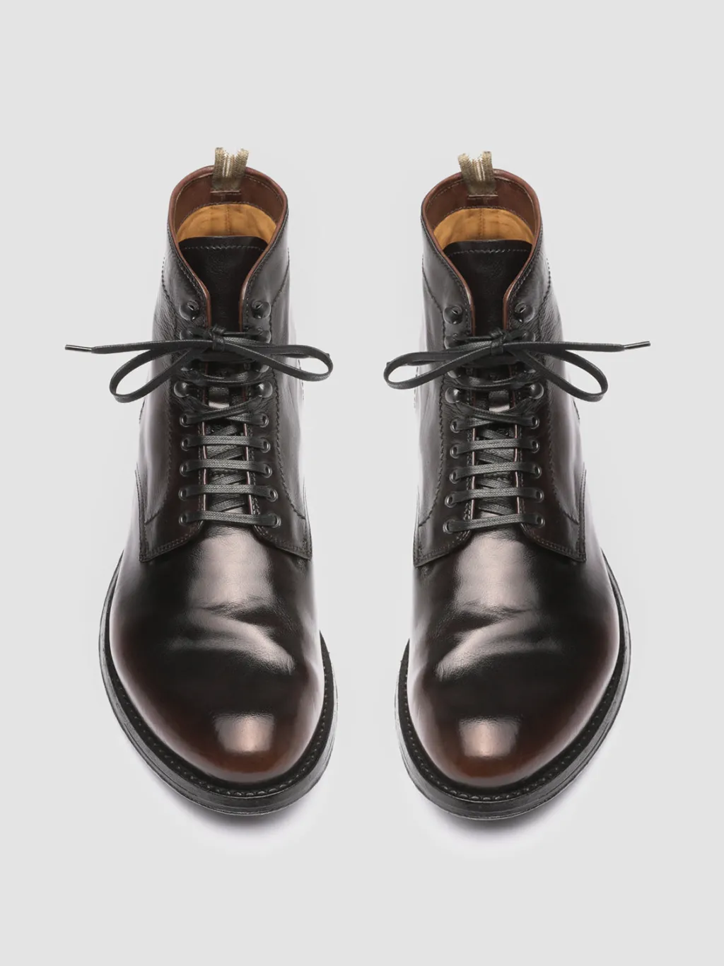 Officine Creative ANATOMIA 013 - Black Leather Ankle Boots