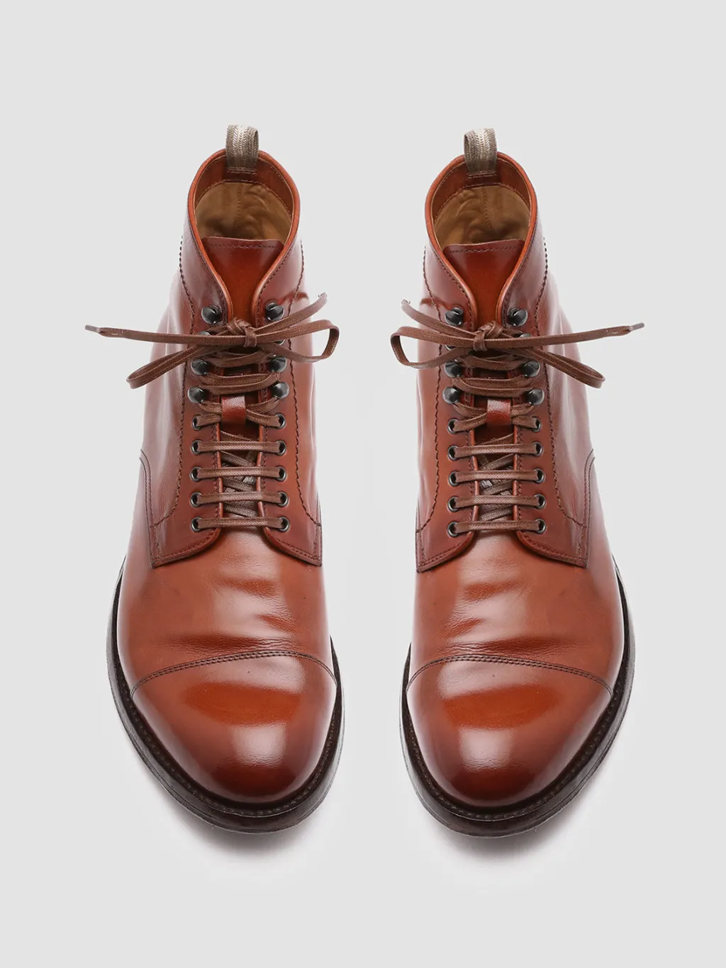 Officine Creative ANATOMIA 016 - Brown Leather Ankle Boots