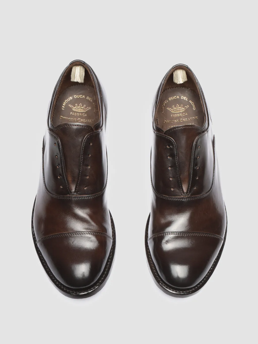 Officine Creative ANATOMIA 08 - Brown Leather Oxford Shoes