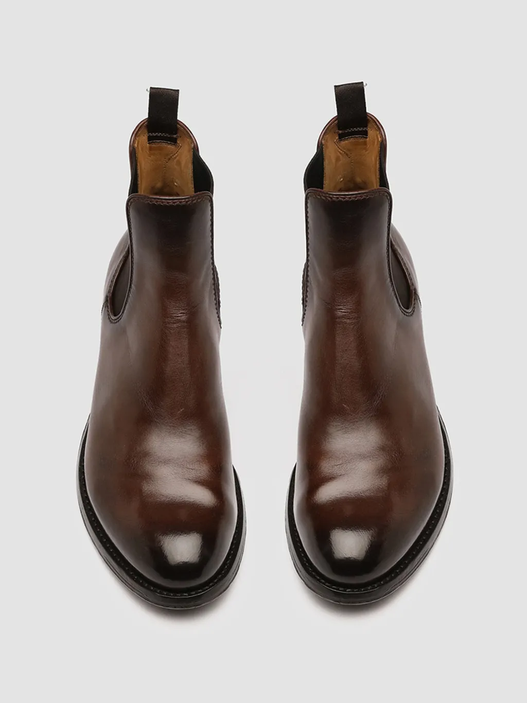 Officine Creative ANATOMIA 083 - Brown Leather Chelsea Boots