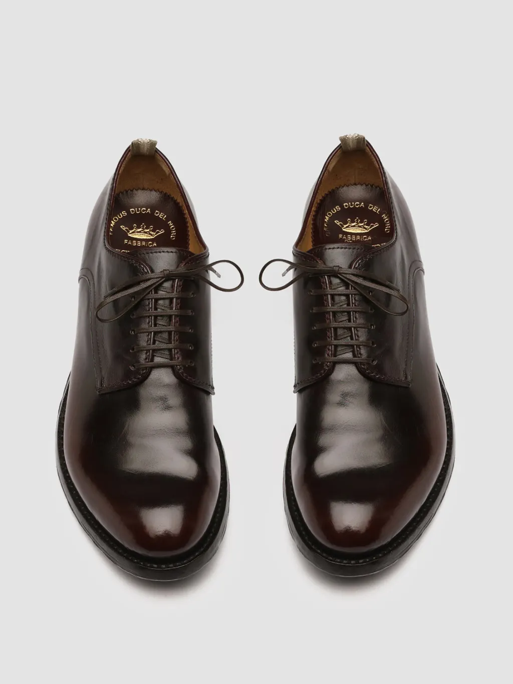 Officine Creative ANATOMIA 012 - Burgundy Leather Derby Shoes