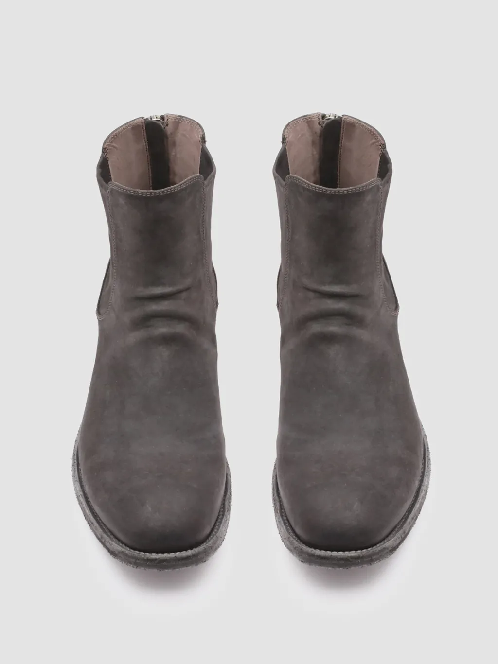 Officine Creative ARBUS 021 - Grey Leather Chelsea Boots
