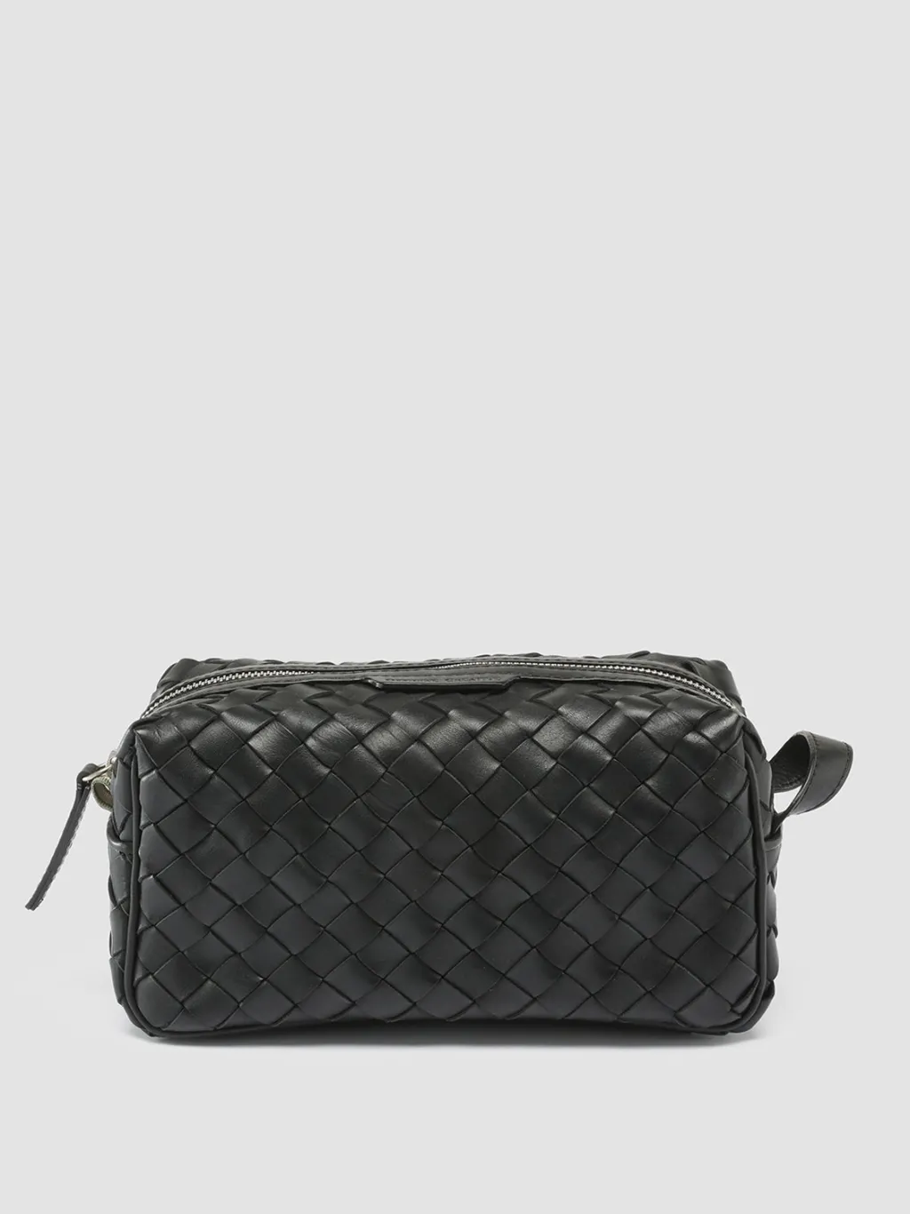 Officine Creative ARMOR 014 - Black Woven Leather Pouch