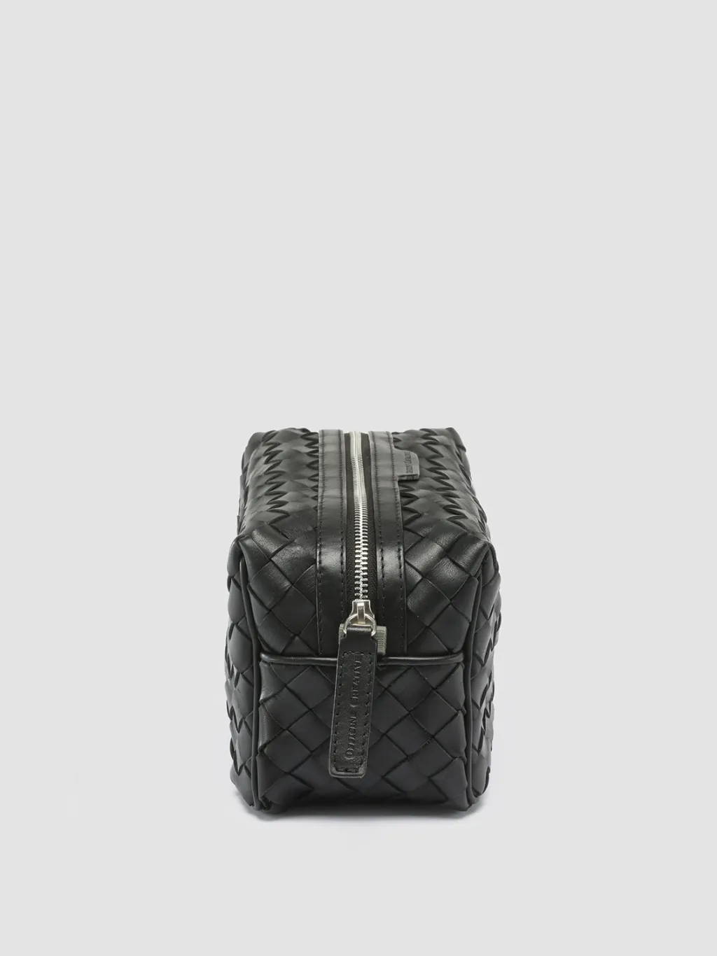 Officine Creative ARMOR 014 - Black Woven Leather Pouch