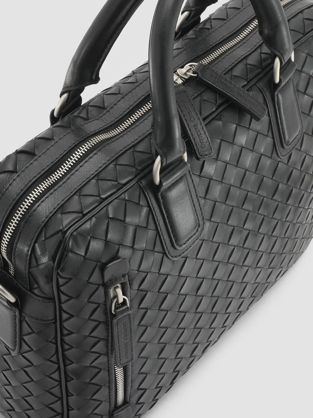 Officine Creative ARMOR 011 - Woven Woven Leather Bag