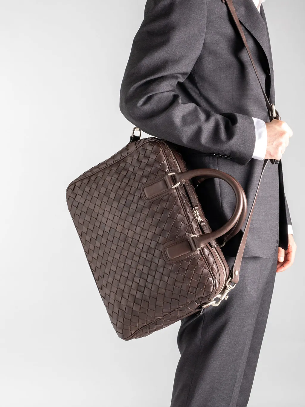 Officine Creative ARMOR 011 - Woven Woven Leather Bag