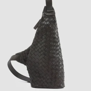 Women Officine Creative ARMOR 05 - Brown Woven Leather Backpack