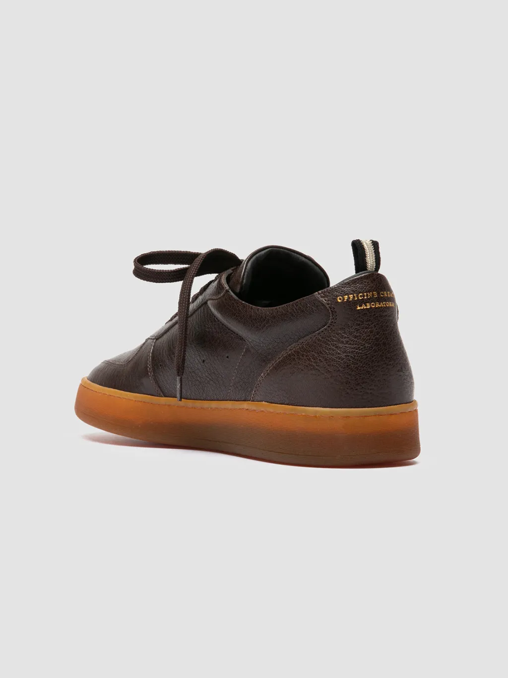Officine Creative ASSET 001 - Brown Leather Low Top Sneakers