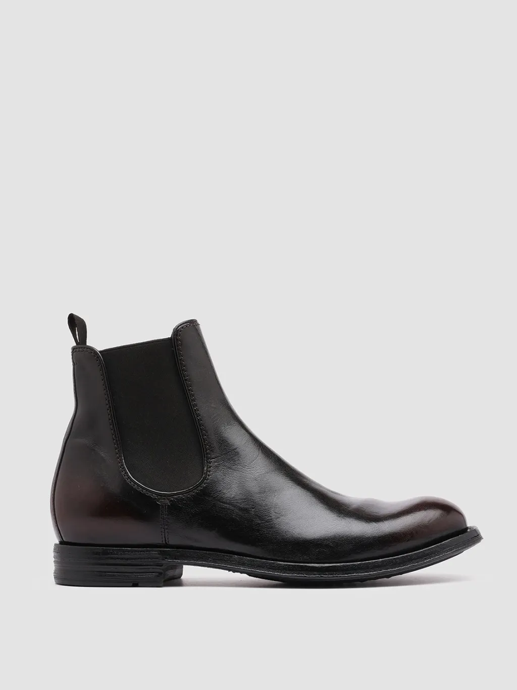 Officine Creative BALANCE 008 - Black Leather Chelsea Boots