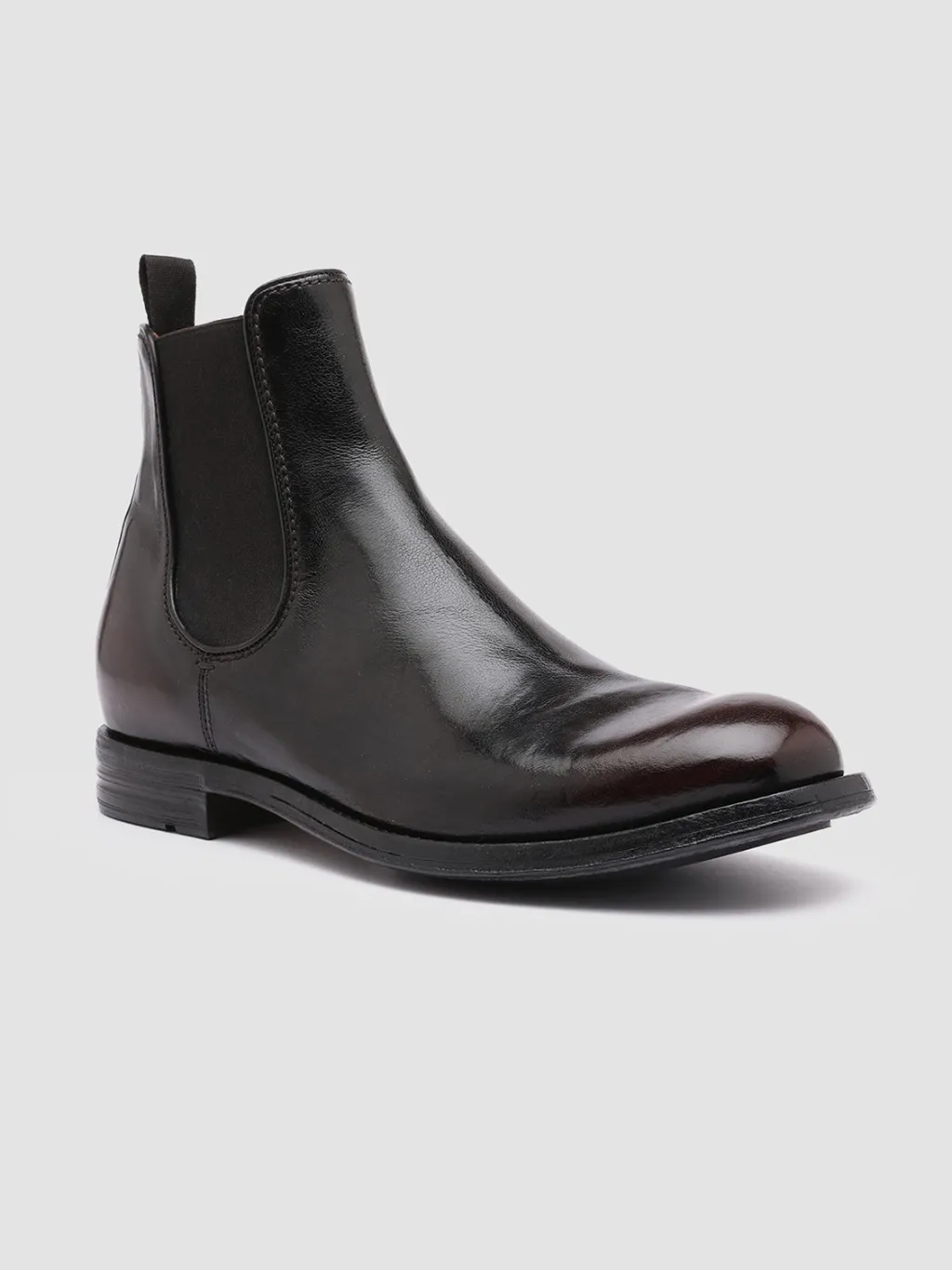 Officine Creative BALANCE 008 - Black Leather Chelsea Boots