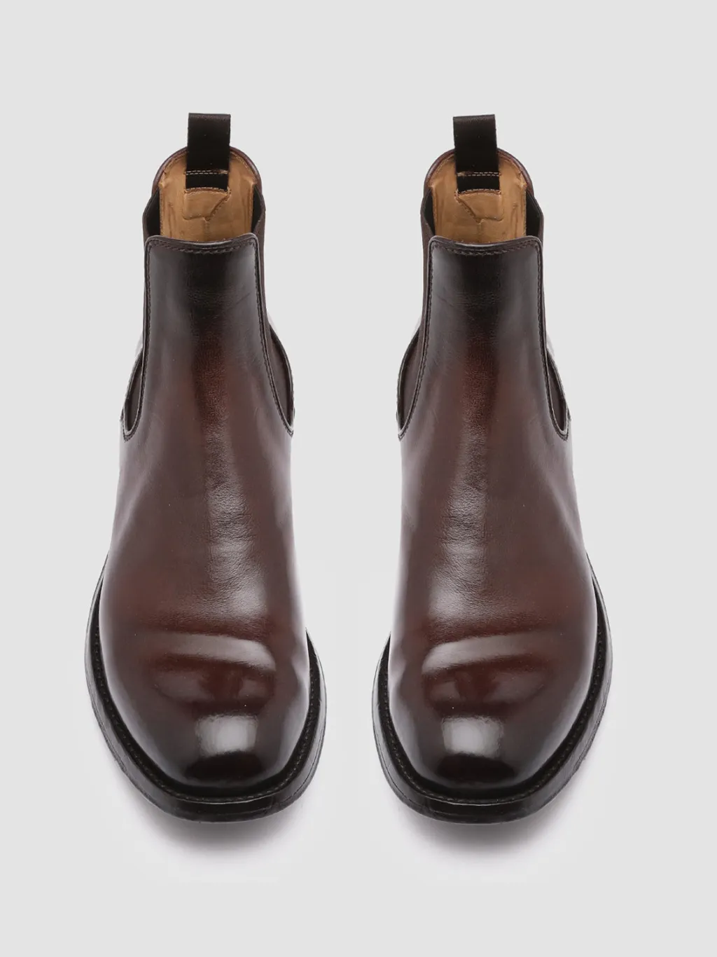 Officine Creative BALANCE 008 - Brown Leather Chelsea Boots