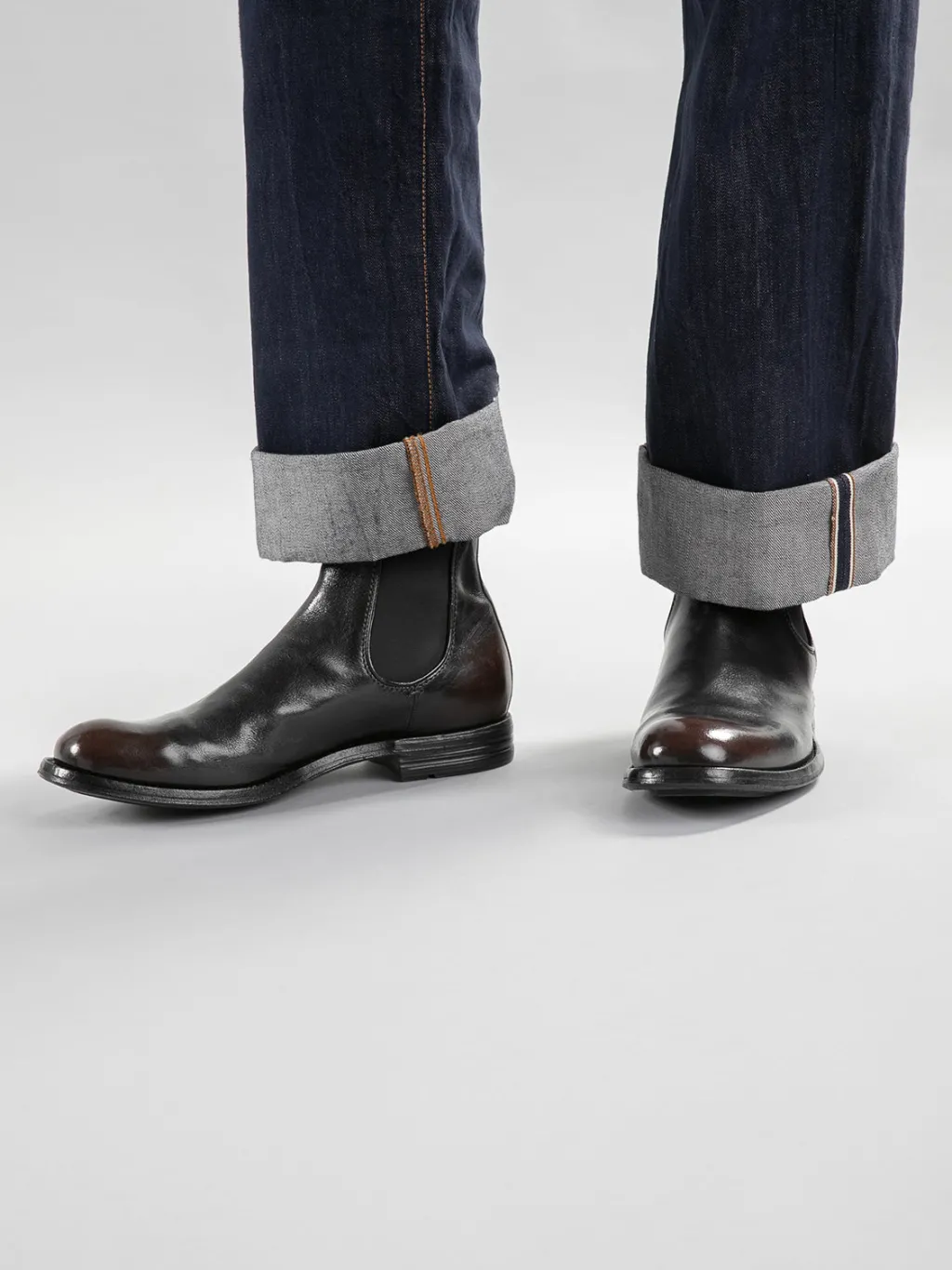Officine Creative BALANCE 008 - Brown Leather Chelsea Boots