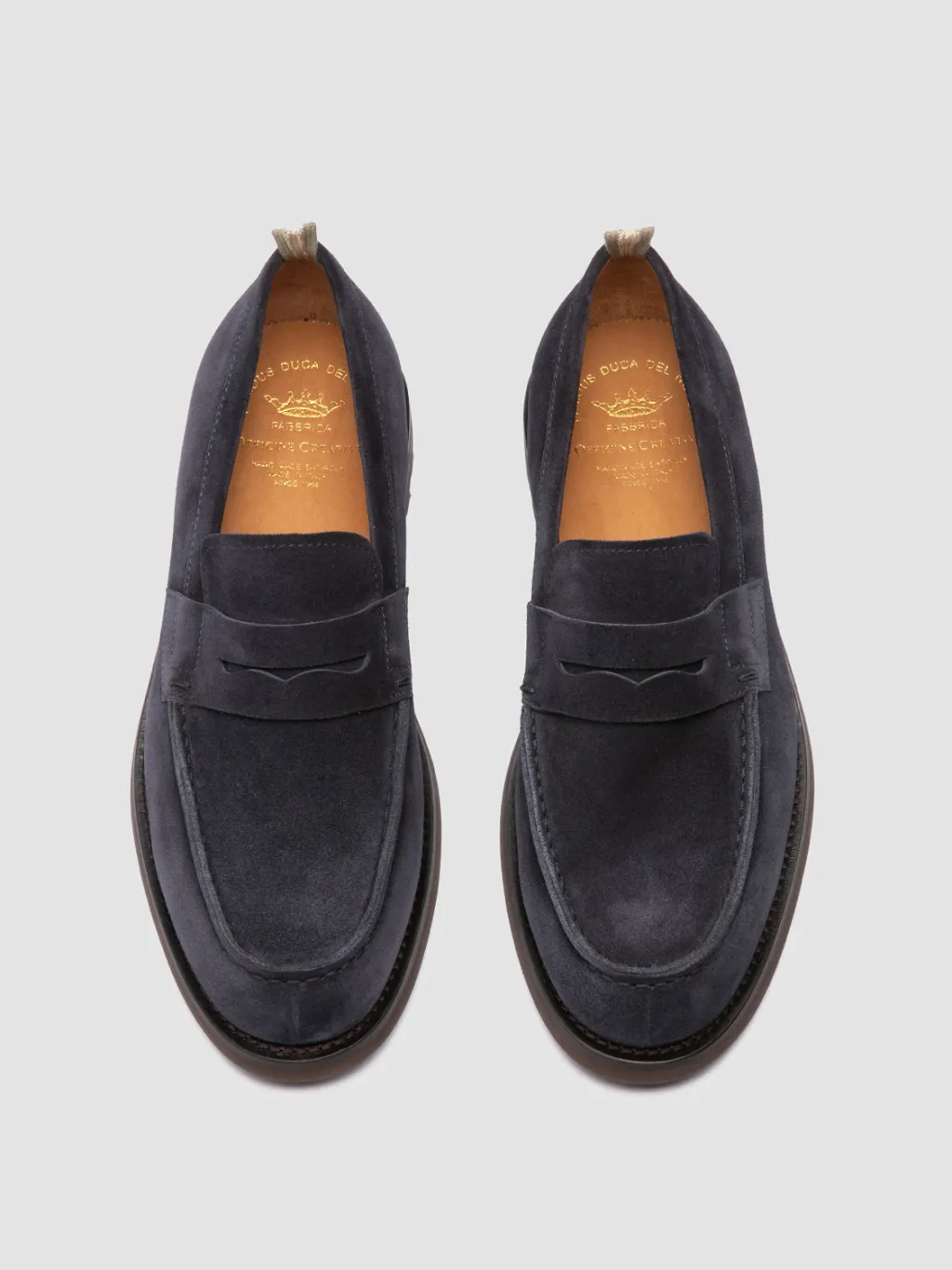 Officine Creative BELMONDO 006 - Suede Penny Loafers