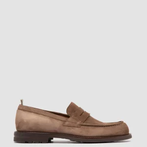 Officine Creative BELMONDO 006 - Suede Penny Loafers