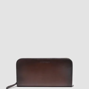Officine Creative BERGE’ 01 - Brown Zip Around Leather Wallet