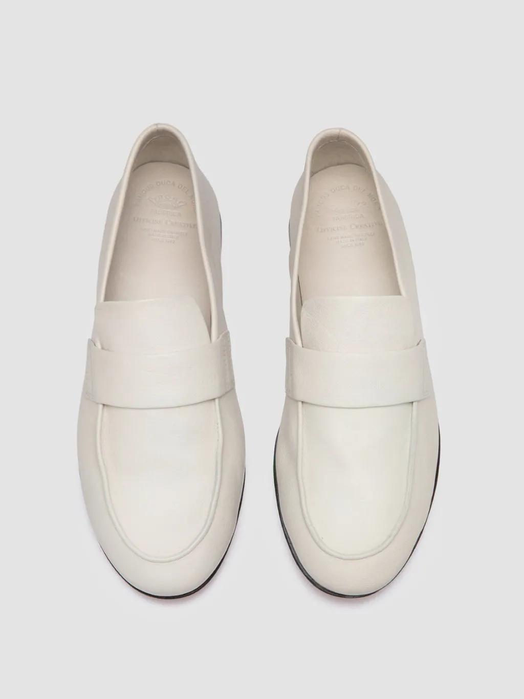 Women Officine Creative BLAIR 001 - White Leather Loafers