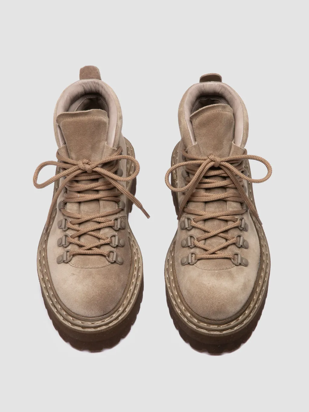 Women Officine Creative BLOSSOM 005 - Taupe Suede Lace-up Boots