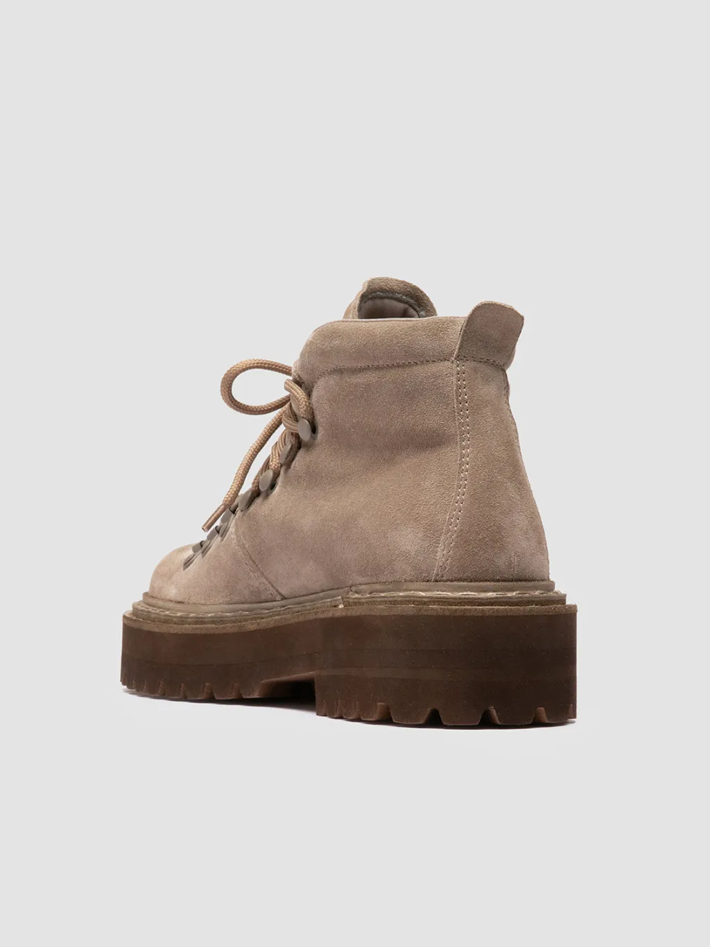 Women Officine Creative BLOSSOM 005 - Taupe Suede Lace-up Boots