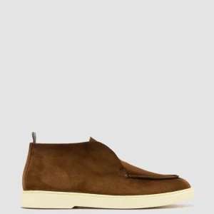 Officine Creative BONES 003 - Brown Suede Chukka Boots