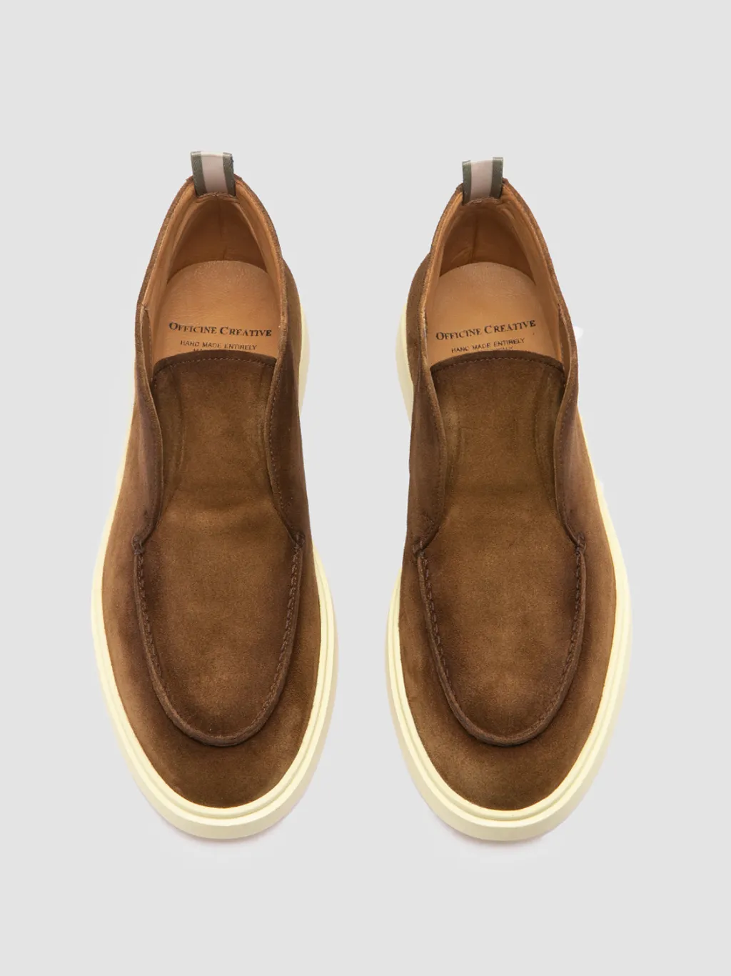 Officine Creative BONES 003 - Brown Suede Chukka Boots