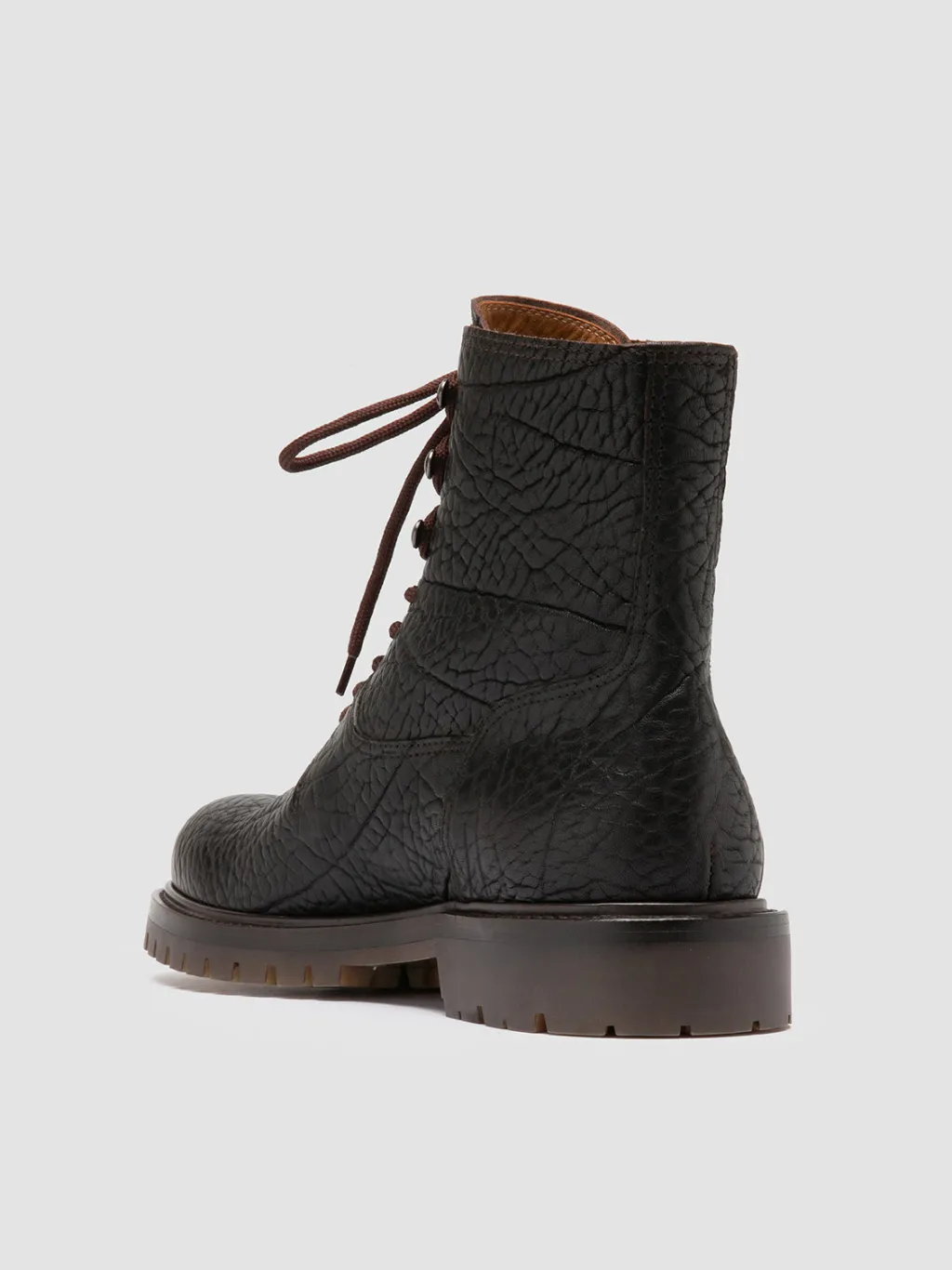Officine Creative BOSS 012 - Brown Leather Lace-up Boots