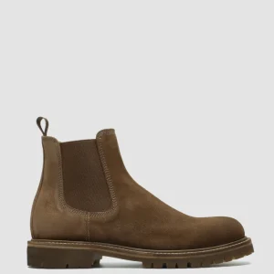 Officine Creative BOSS 004 - Brown Suede Chelsea Boots