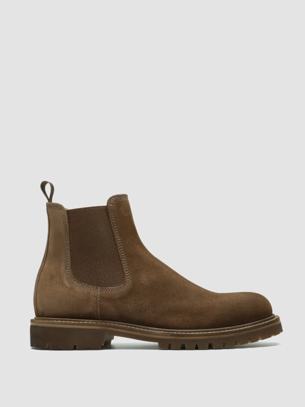 Officine Creative BOSS 004 - Brown Suede Chelsea Boots