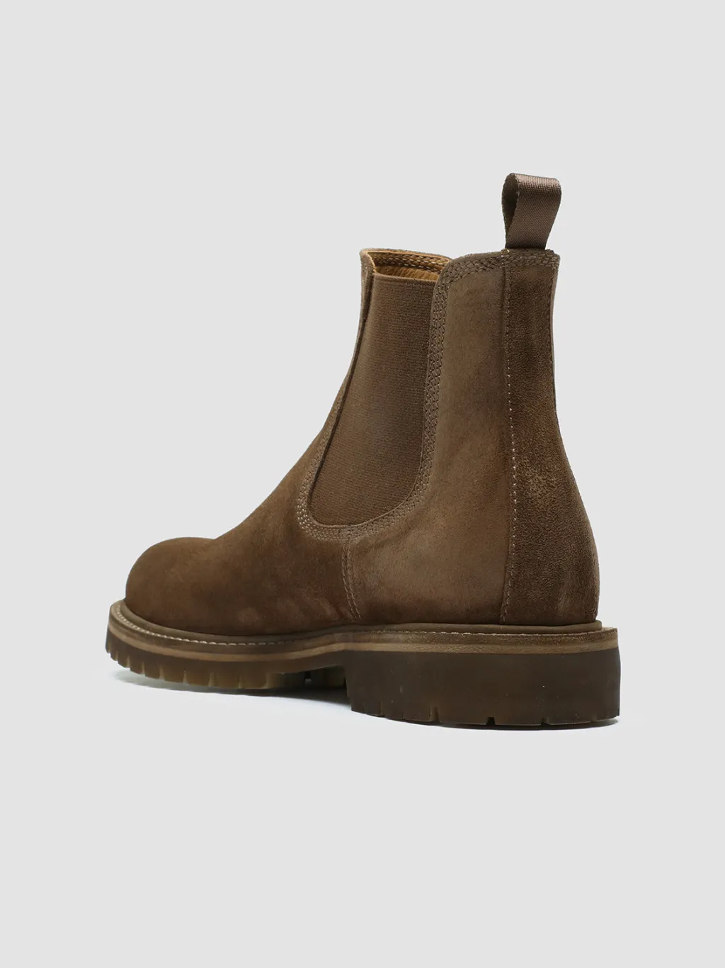 Officine Creative BOSS 004 - Brown Suede Chelsea Boots