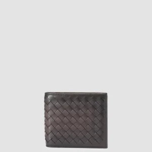 Women Officine Creative BOUDIN 123 - Brown Woven Leather Bifold Wallet