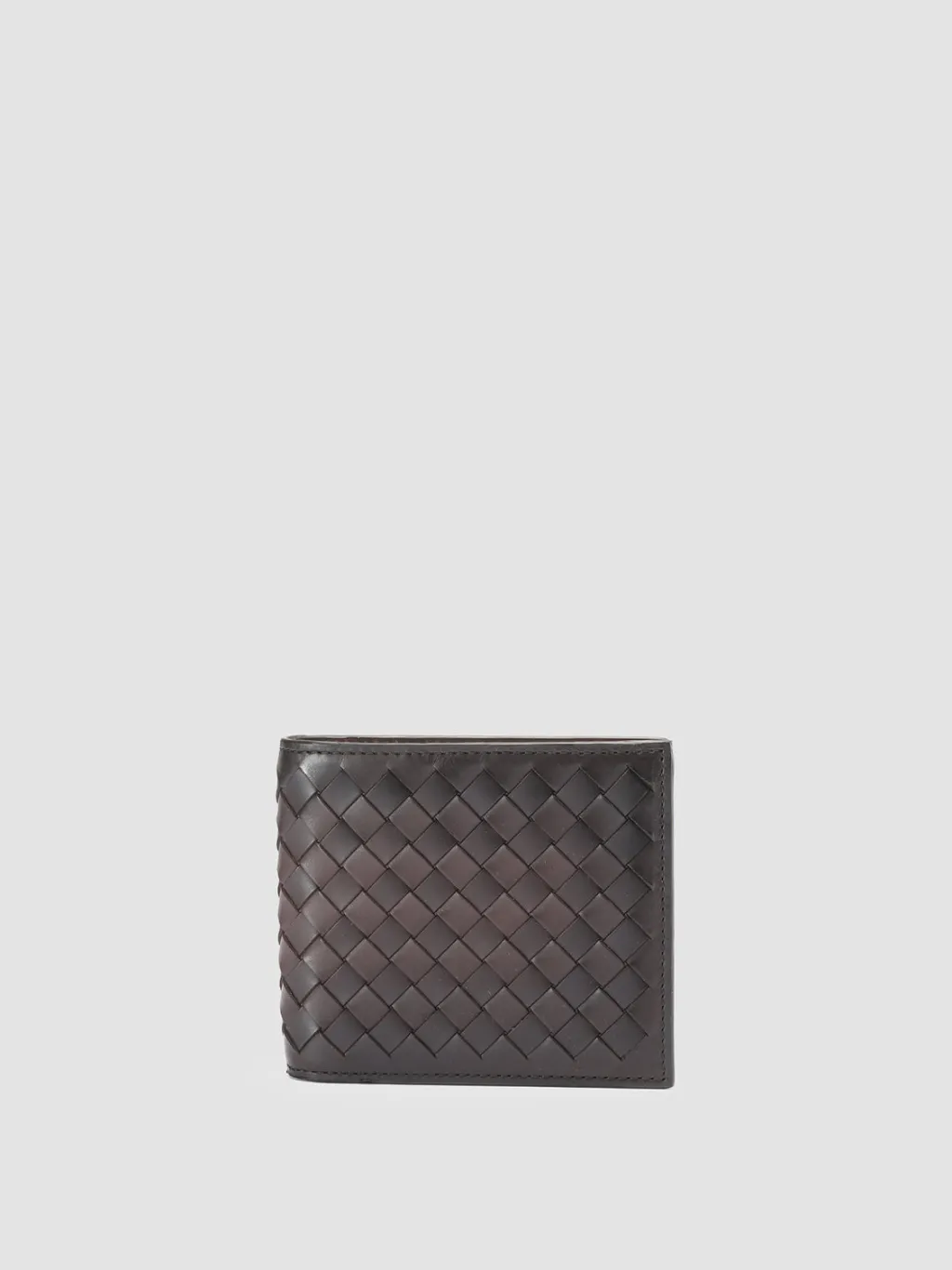 Women Officine Creative BOUDIN 123 - Brown Woven Leather Bifold Wallet