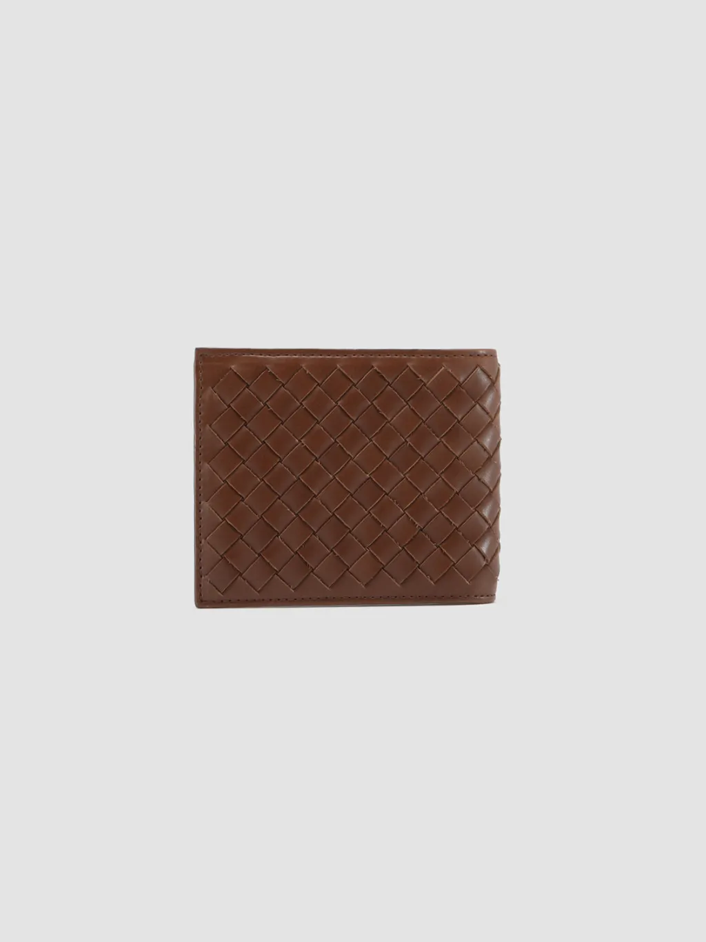 Women Officine Creative BOUDIN 123 - Brown Woven Leather Bifold Wallet