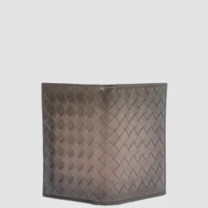 Women Officine Creative BOUDIN 124 - Taupe Woven Leather Bifold Wallet