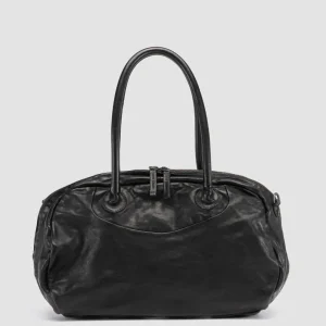 Women Officine Creative BOWLER 001 - Black Leather Handle Bag