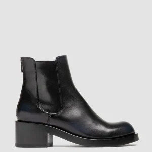 Women Officine Creative BRETT 003 - Black Leather Zipped Boots