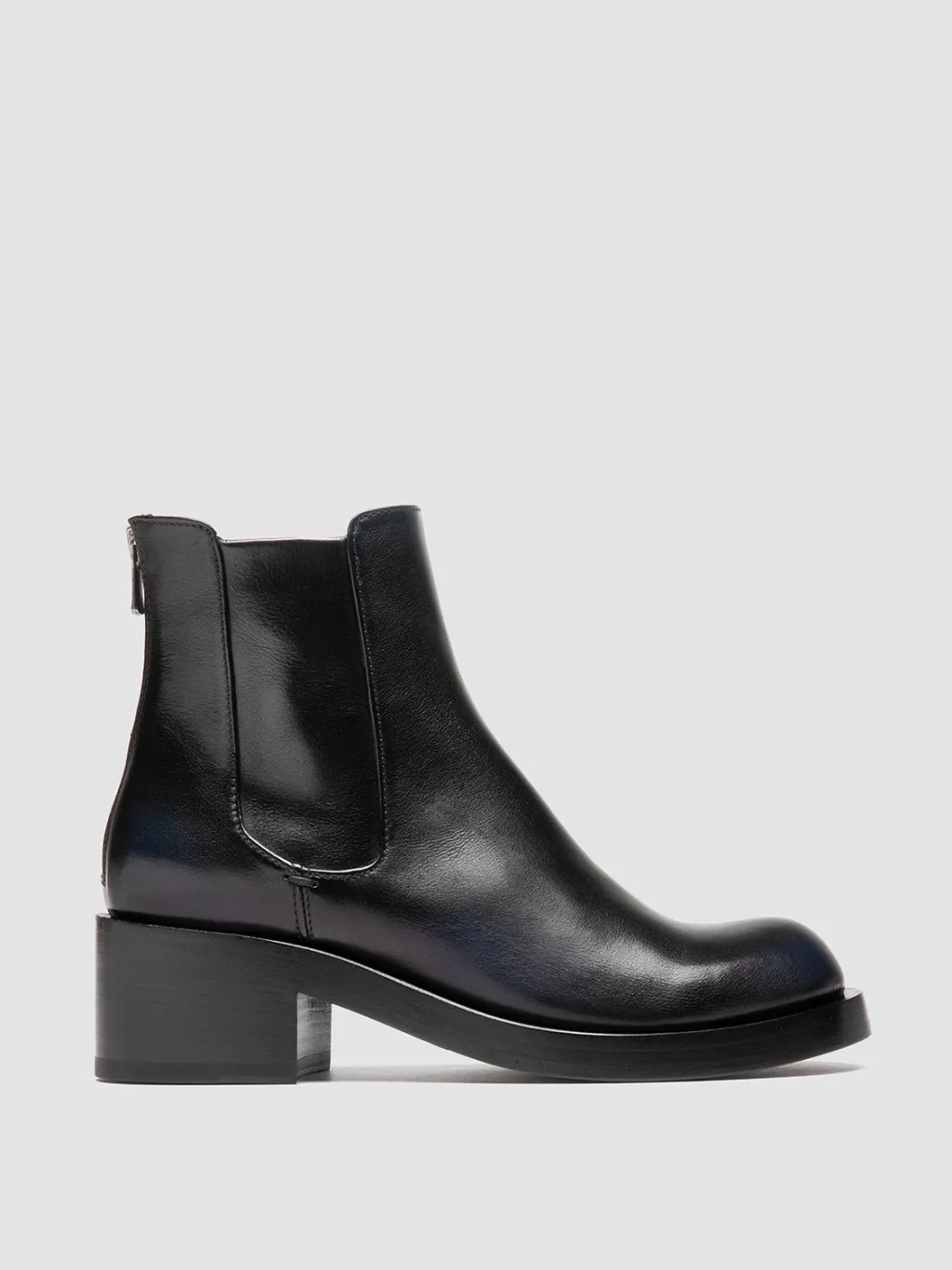 Women Officine Creative BRETT 003 - Black Leather Zipped Boots