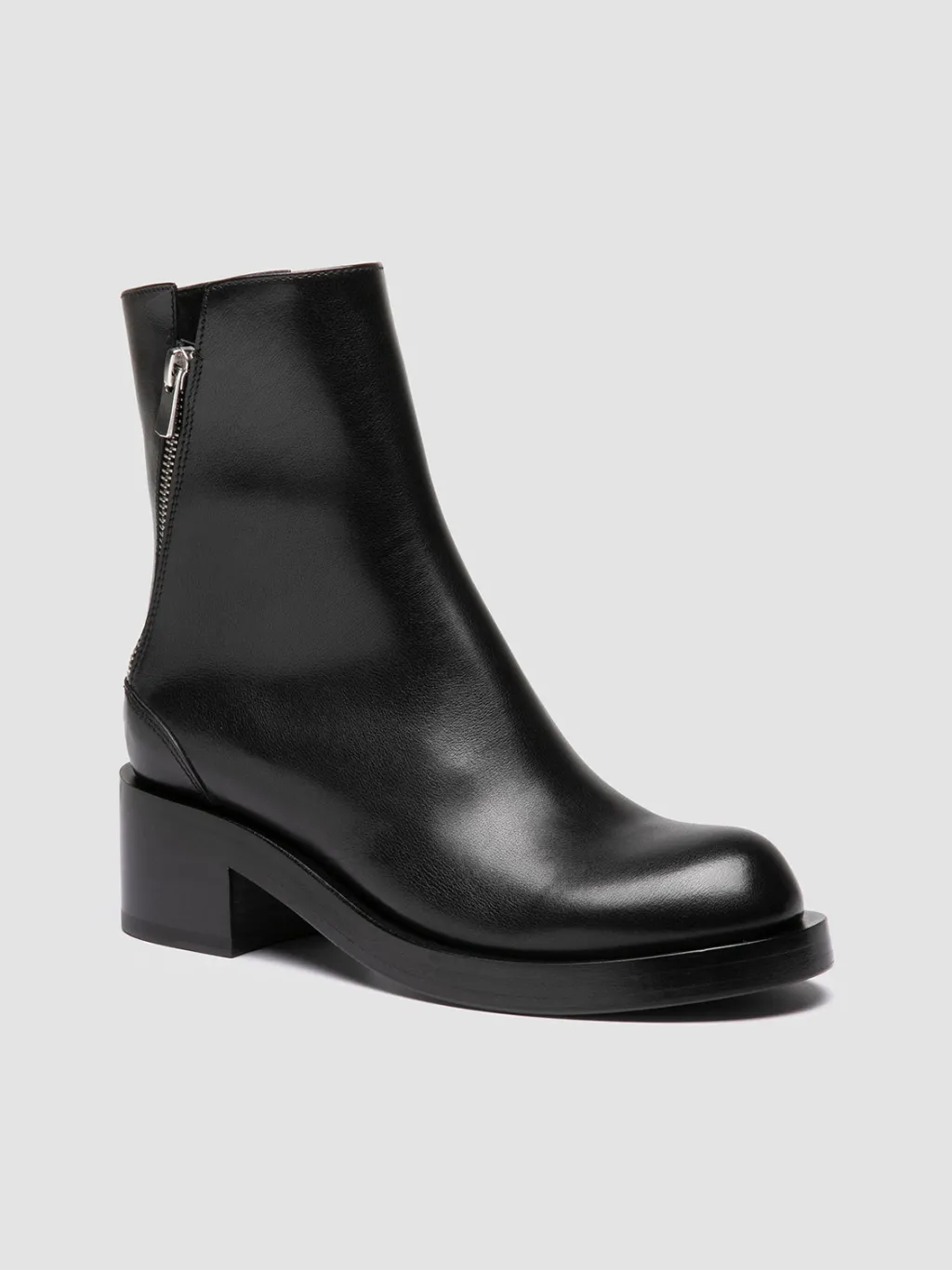 Women Officine Creative BRETT 003 - Black Leather Zipped Boots