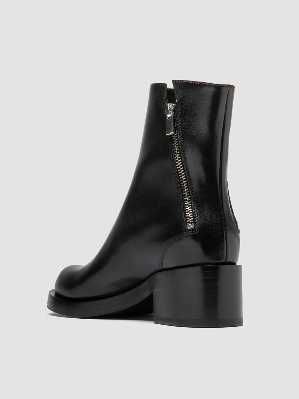 Women Officine Creative BRETT 003 - Black Leather Zipped Boots