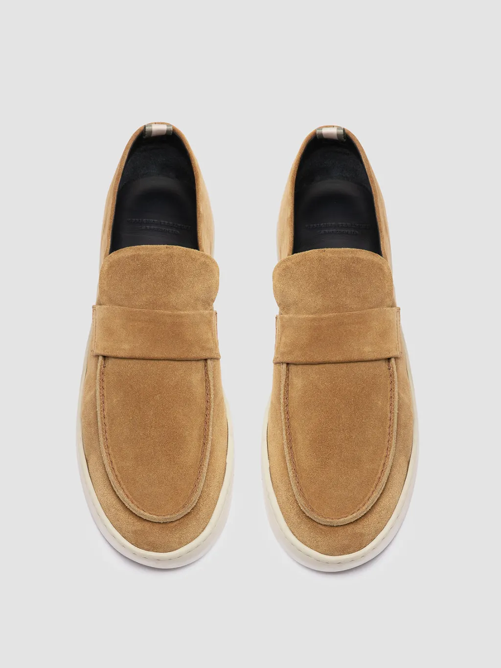 Officine Creative BUG 001 - Brown Suede Penny Loafers