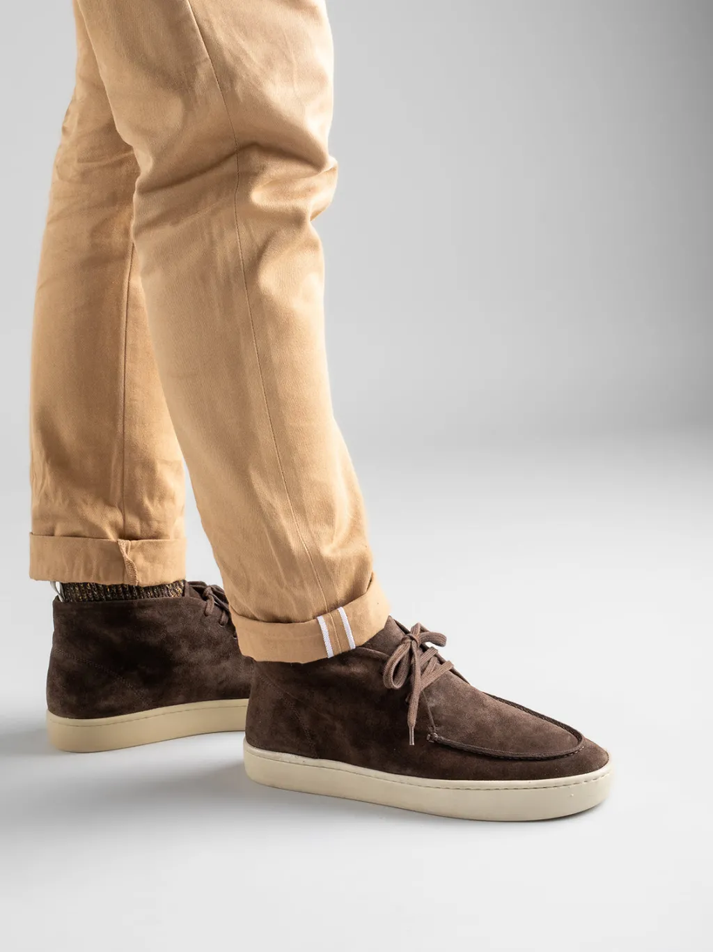 Officine Creative BUG 002 - Green Suede Chukka Boots
