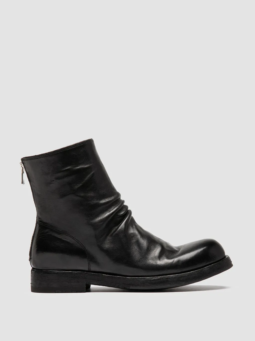 Women Officine Creative BULLA DD 303 - Black Leather Zipped Boots