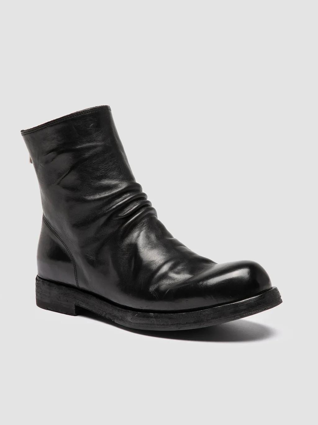 Women Officine Creative BULLA DD 303 - Black Leather Zipped Boots