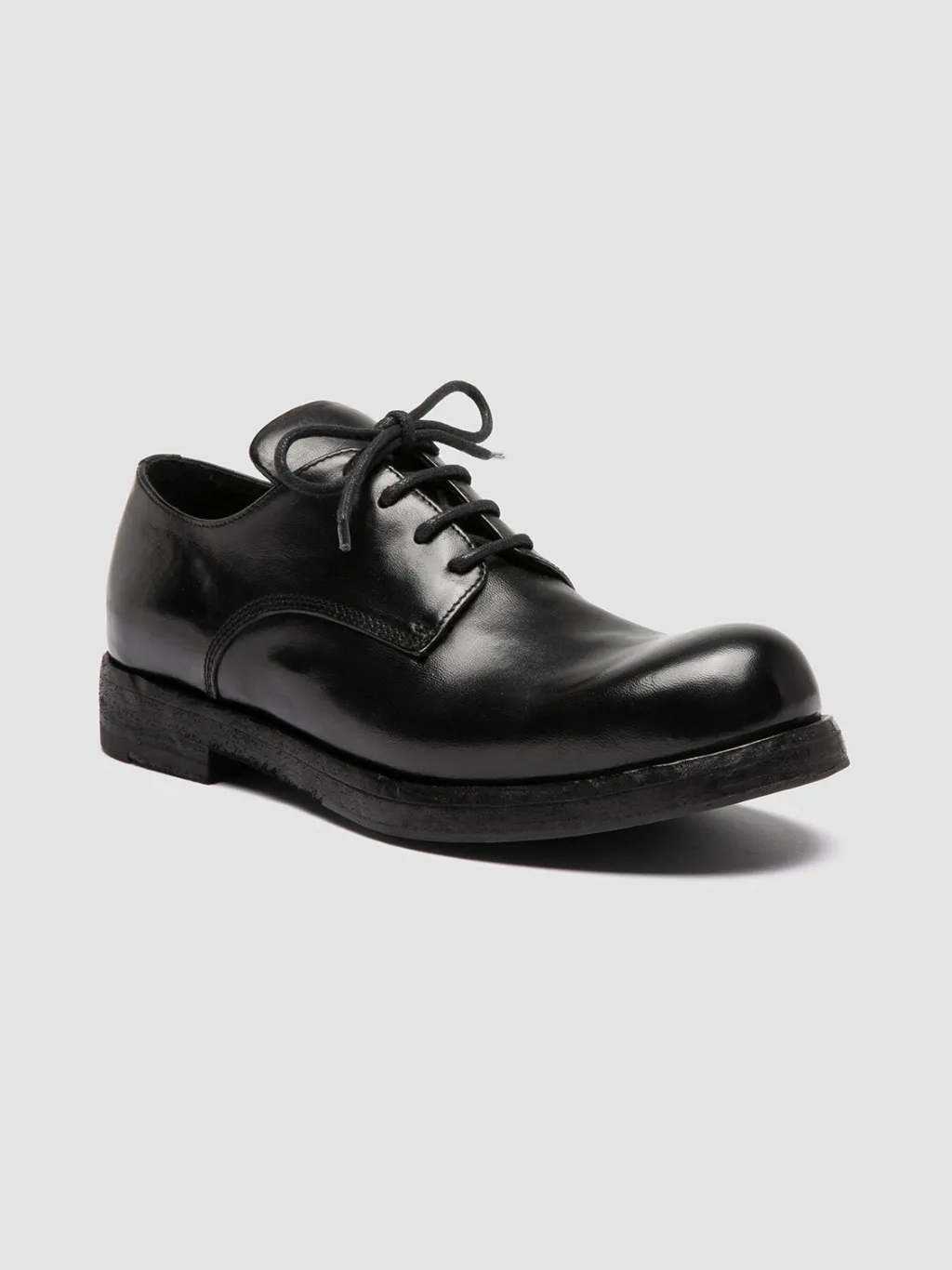 Women Officine Creative BULLA DD 301 - Black Leather Derby Shoes