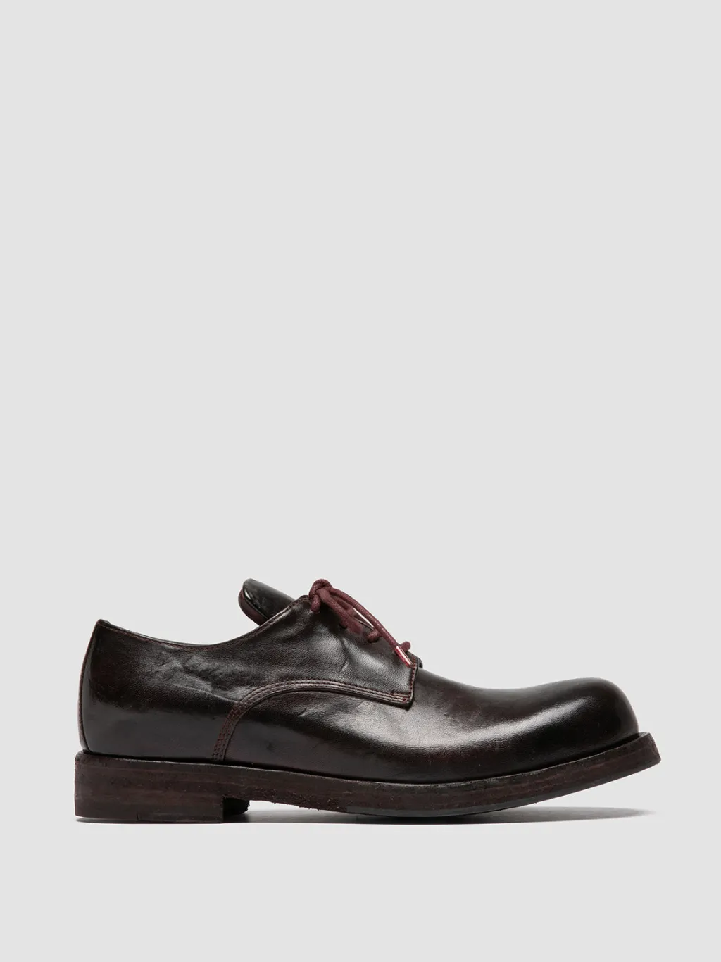 Women Officine Creative BULLA DD 301 - Brown Leather Derby Shoes